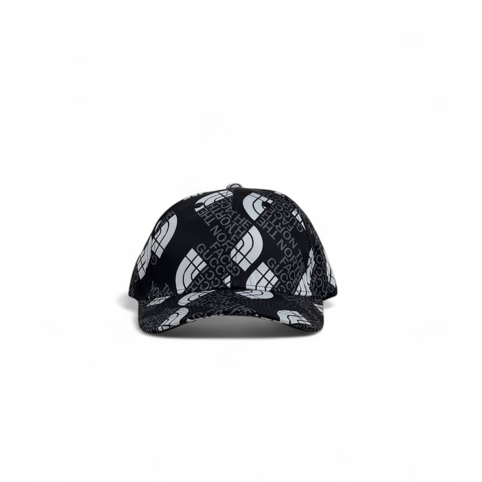 The North Face x Gucci Black Logo Print Cap – Limited Edition 🔥 | Luxury Streetwear