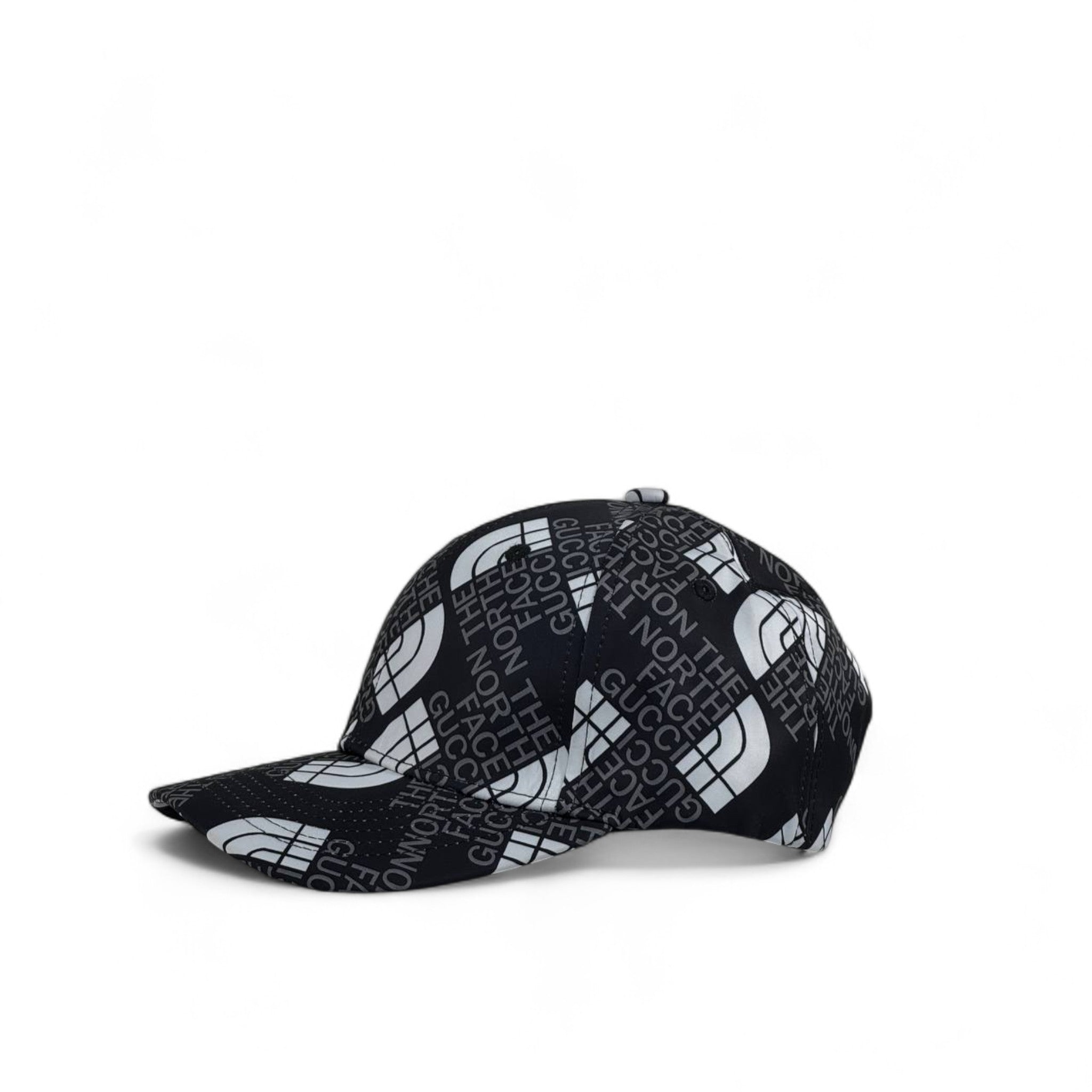 The North Face x Gucci Black Logo Print Cap – Limited Edition 🔥 | Luxury Streetwear