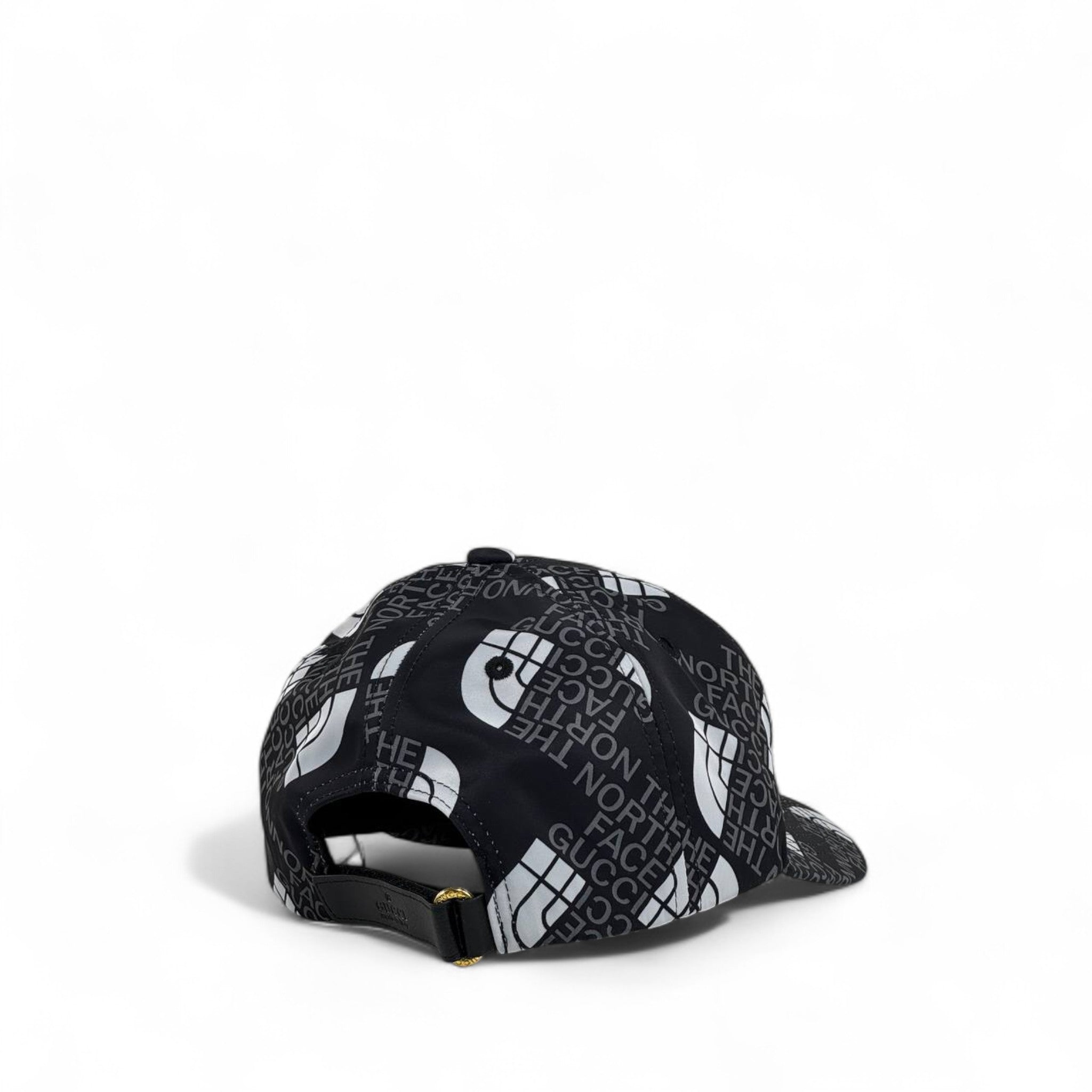The North Face x Gucci Black Logo Print Cap – Limited Edition 🔥 | Luxury Streetwear