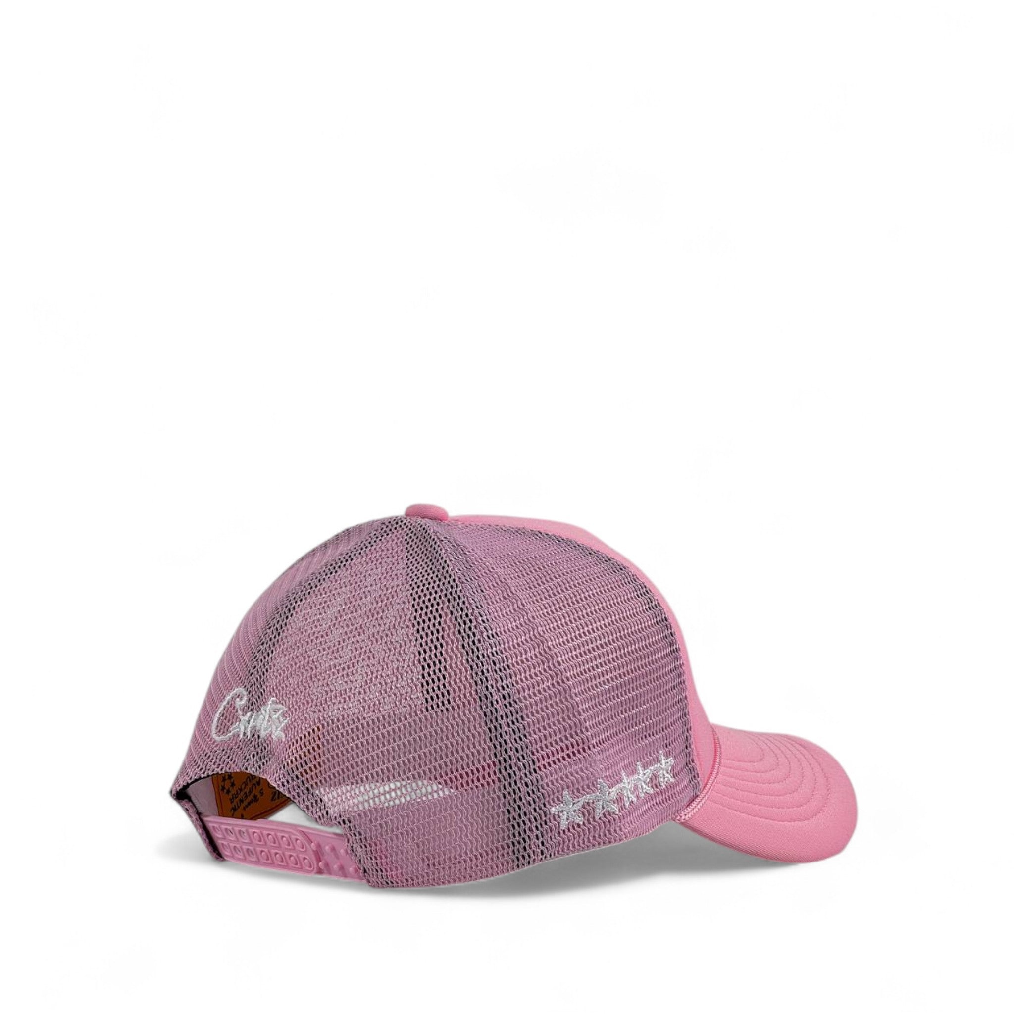 Corteiz Pink Trucker Cap 🌸 | Embroidered Stars & Yacht Design | Limited Edition Streetwear