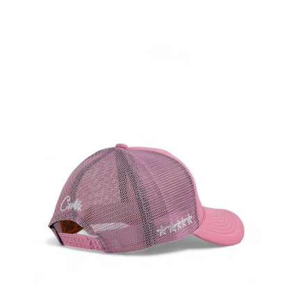 Corteiz Pink Trucker Cap 🌸 | Embroidered Stars & Yacht Design | Limited Edition Streetwear