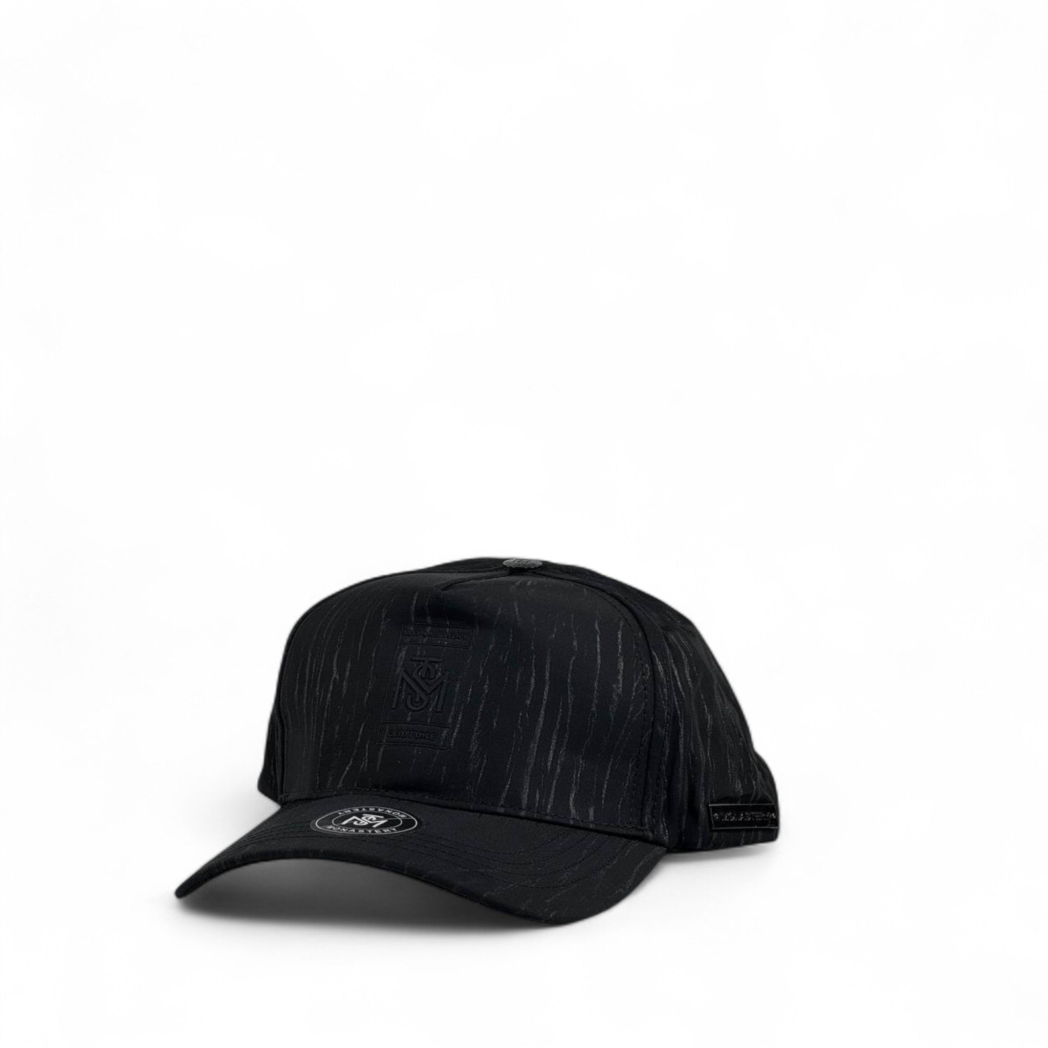 Monstery Black Cap 🖤 | Luxury Streetwear Trucker Hat with Embroidered Logo