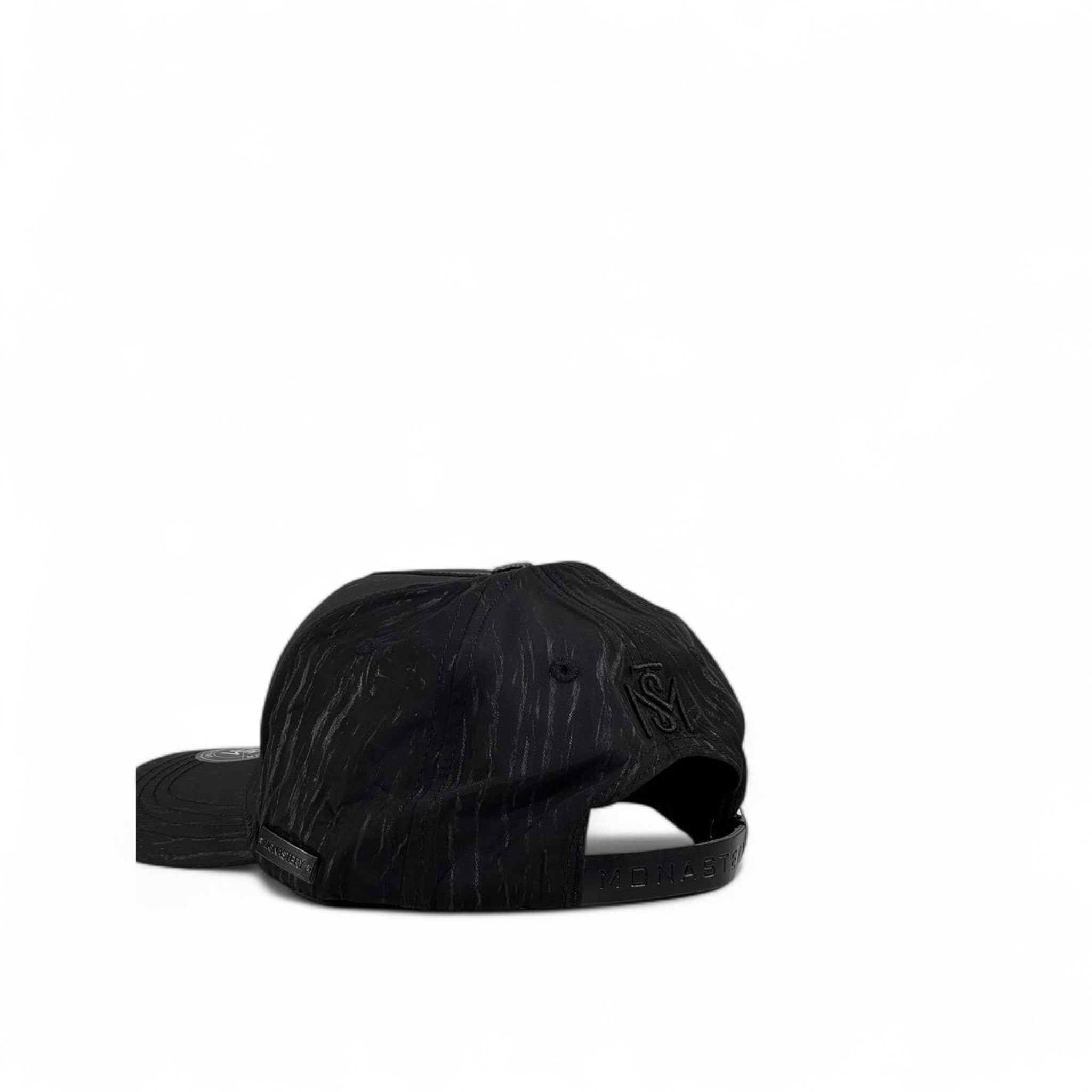 Monstery Black Cap 🖤 | Luxury Streetwear Trucker Hat with Embroidered Logo