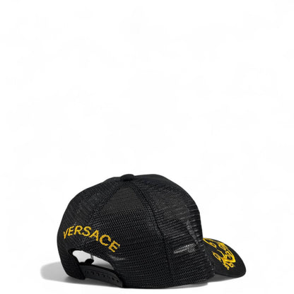 Versace Jeans Couture Black & Gold Trucker Cap 🖤💛 | Luxury Designer Streetwear