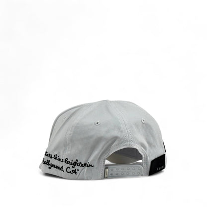 Amiri Hollywood California Signature Cap | White Luxury Trucker Hat
