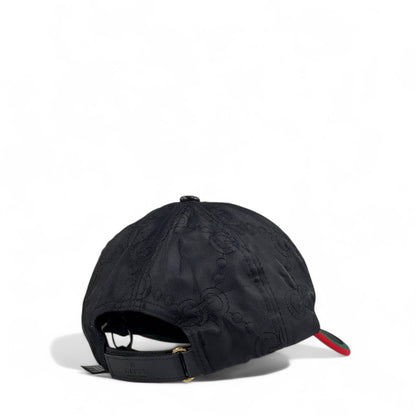 Gucci 1921 Black GG Logo Baseball Cap – Luxury Designer Unisex Hat 🖤✨