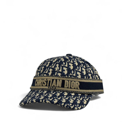 Christian Dior Paris Oblique Embroidered Cap 🧢✨ Luxury Designer Hat