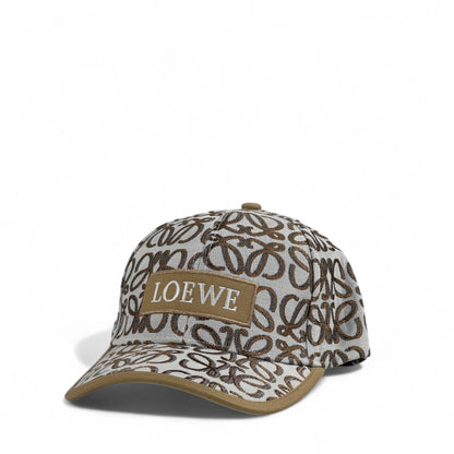 Loewe Beige Monogram Cap 🧢 with Signature Anagram Pattern ✨