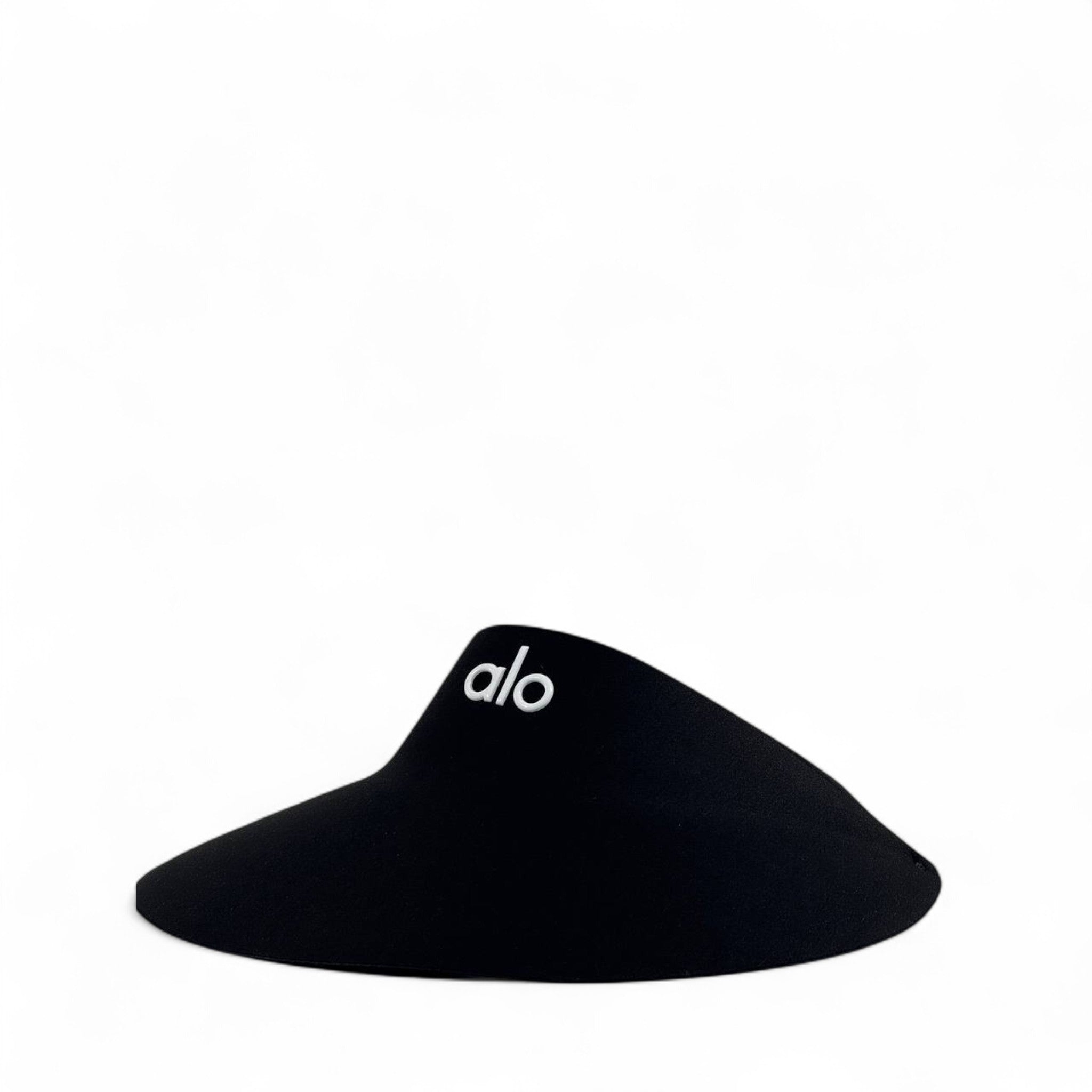 Alo Yoga Black Wide-Brim Futuristic Visor 🖤 | Luxury Minimalist Sun Shield