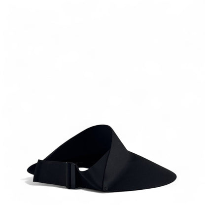 Alo Yoga Black Wide-Brim Futuristic Visor 🖤 | Luxury Minimalist Sun Shield