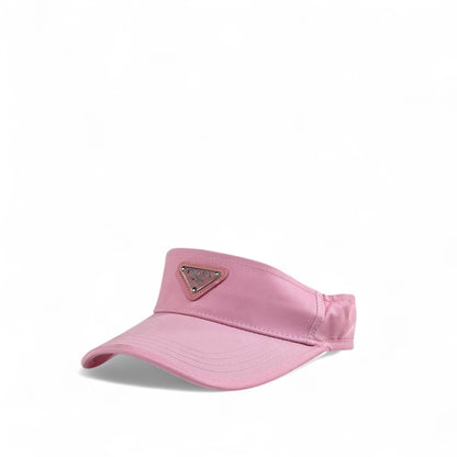 Prada Pink Nylon Logo Visor 🎀 | Women’s Designer Luxury Sun Cap
