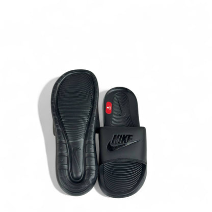 ⚫ Nike Triple Black Slides – Classic All-Black Comfort Slippers 🖤