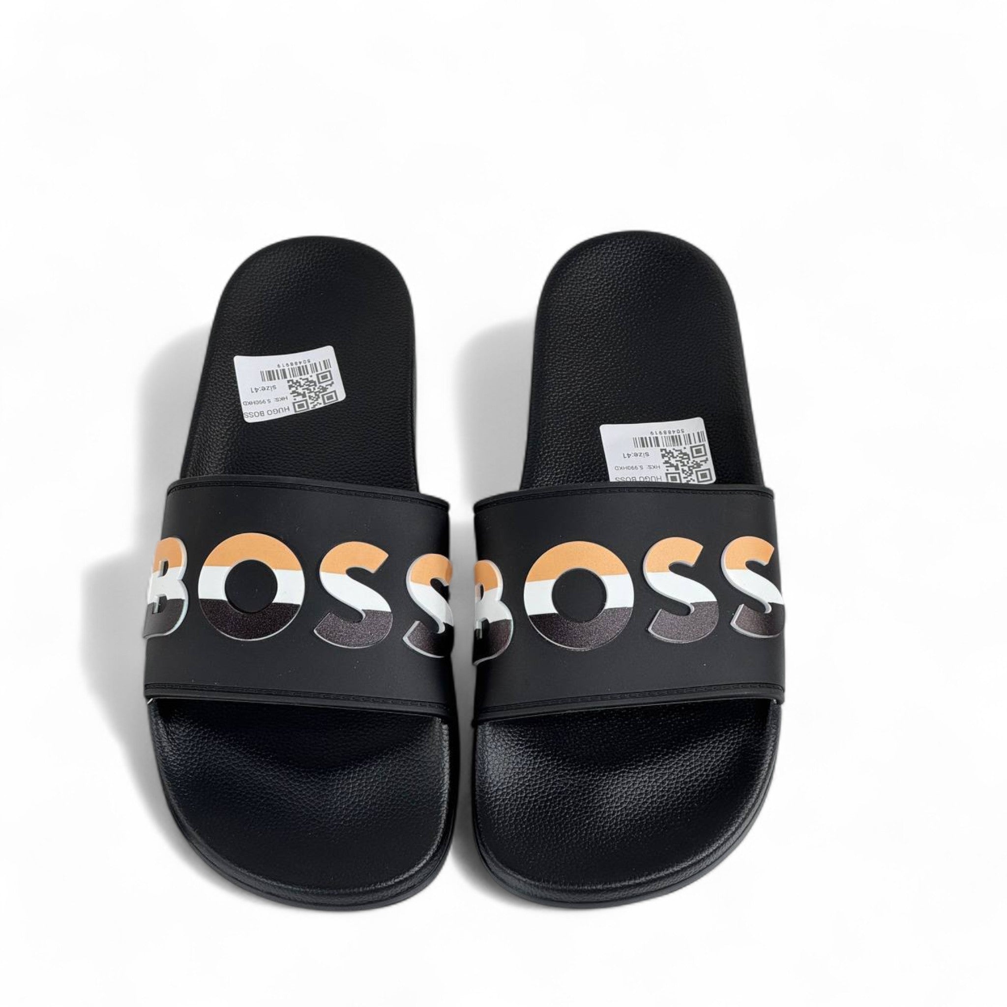 Hugo Boss Black Logo Slides – Multicolor Bold Design