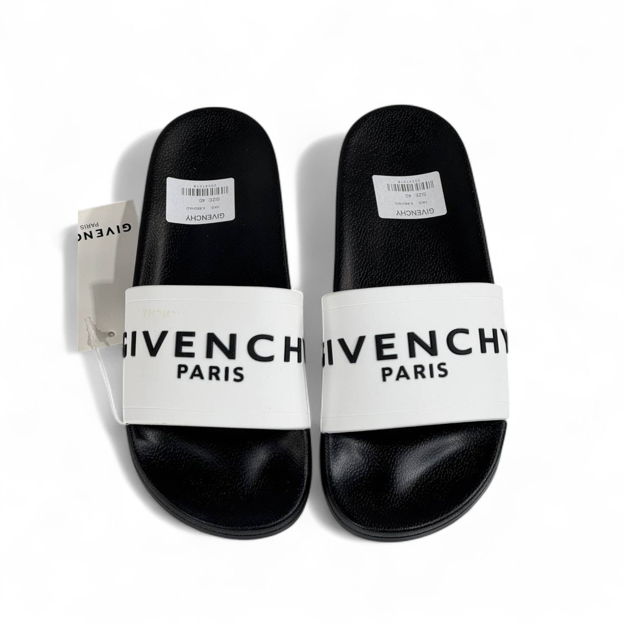Givenchy Paris White Strap Slides – Luxury Designer Sandals