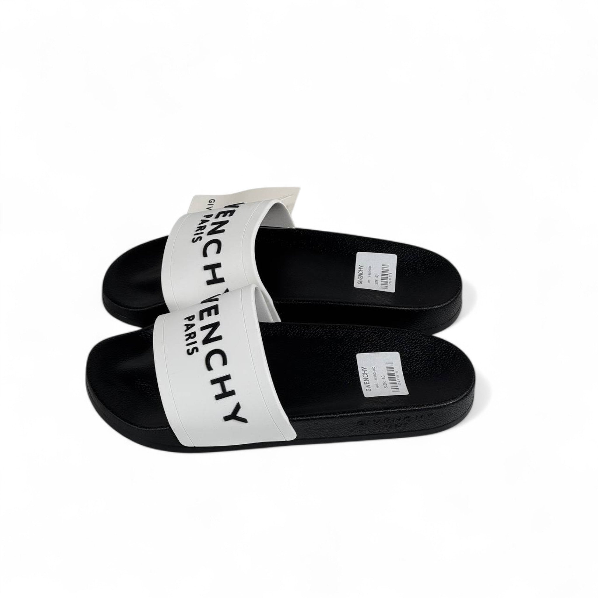 Givenchy Paris White Strap Slides – Luxury Designer Sandals