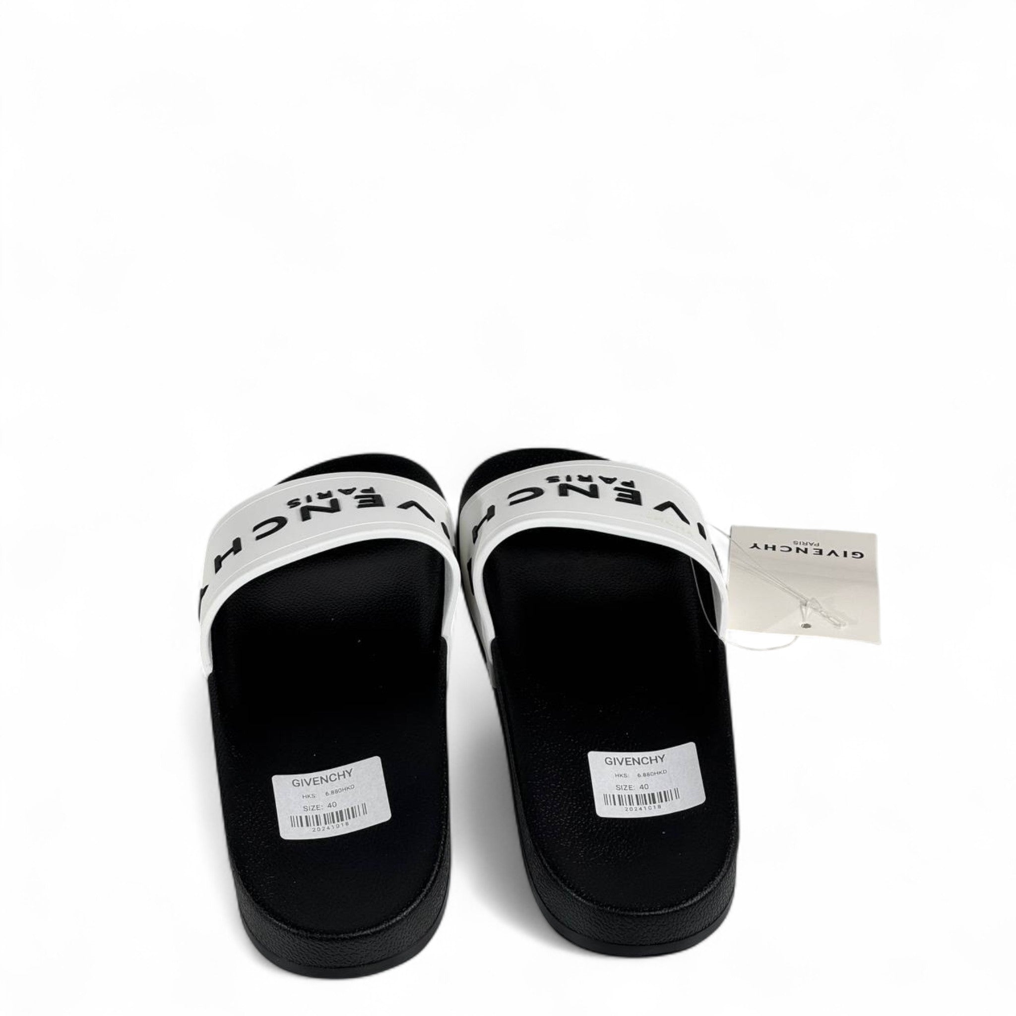 Givenchy Paris White Strap Slides – Luxury Designer Sandals