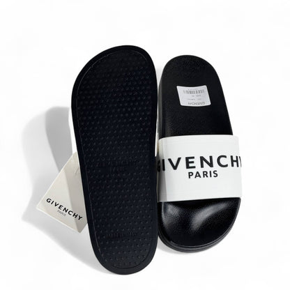 Givenchy Paris White Strap Slides – Luxury Designer Sandals