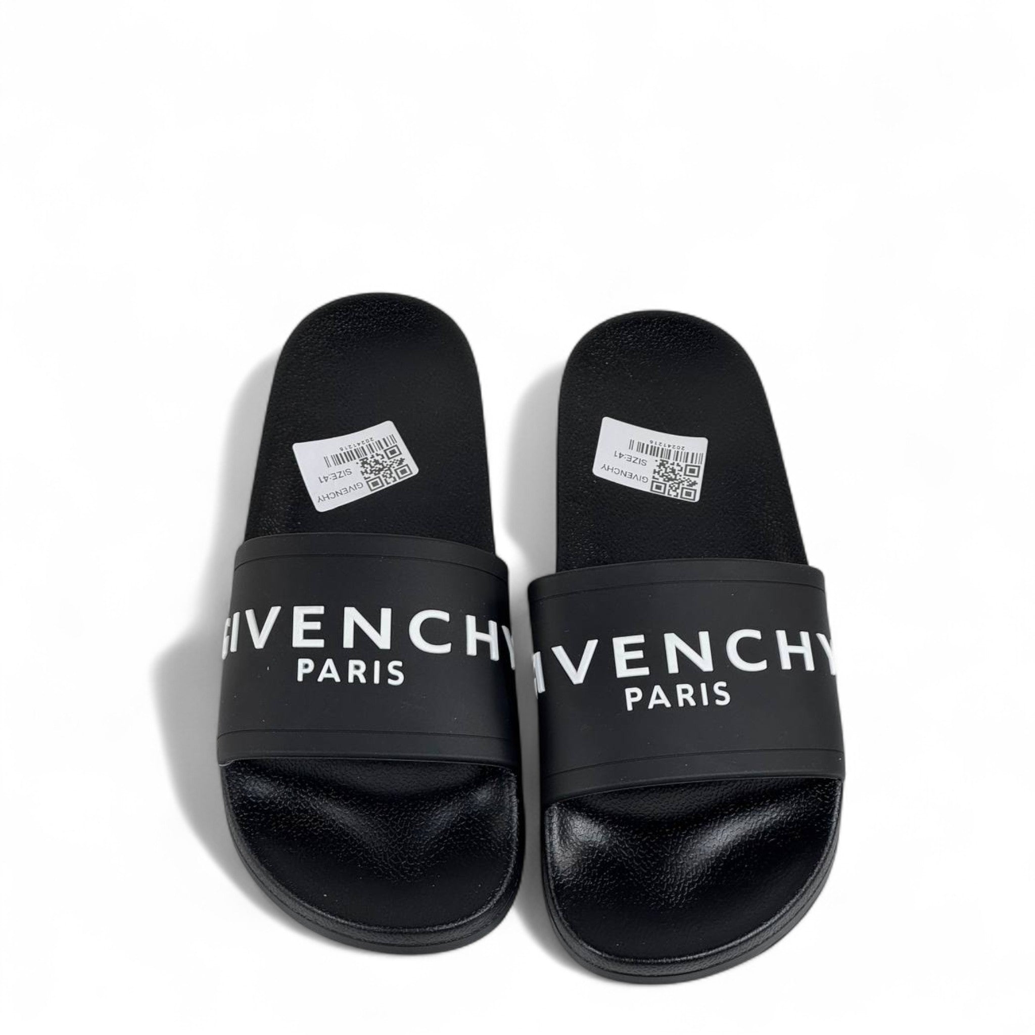 Givenchy Paris Black Slides – Iconic Logo Sandals