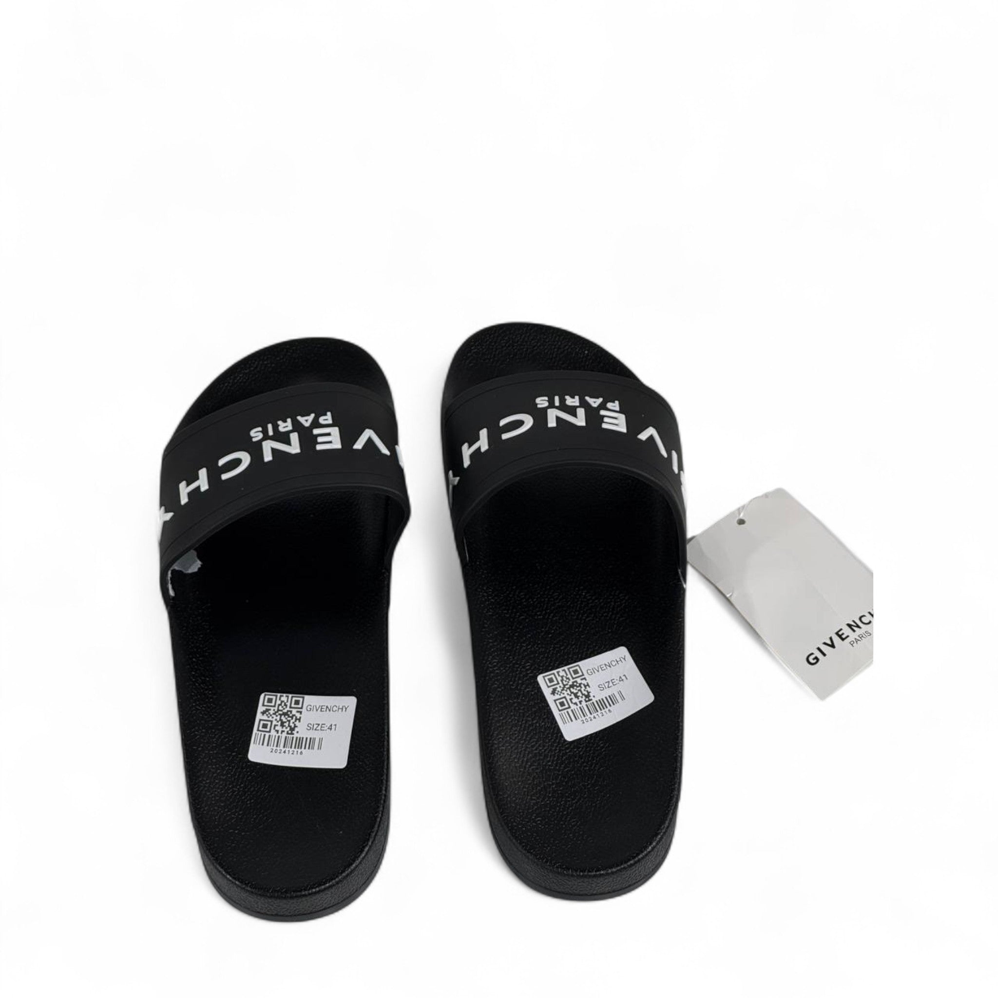 Givenchy Paris Black Slides – Iconic Logo Sandals