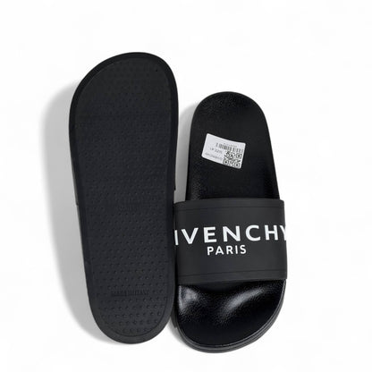Givenchy Paris Black Slides – Iconic Logo Sandals