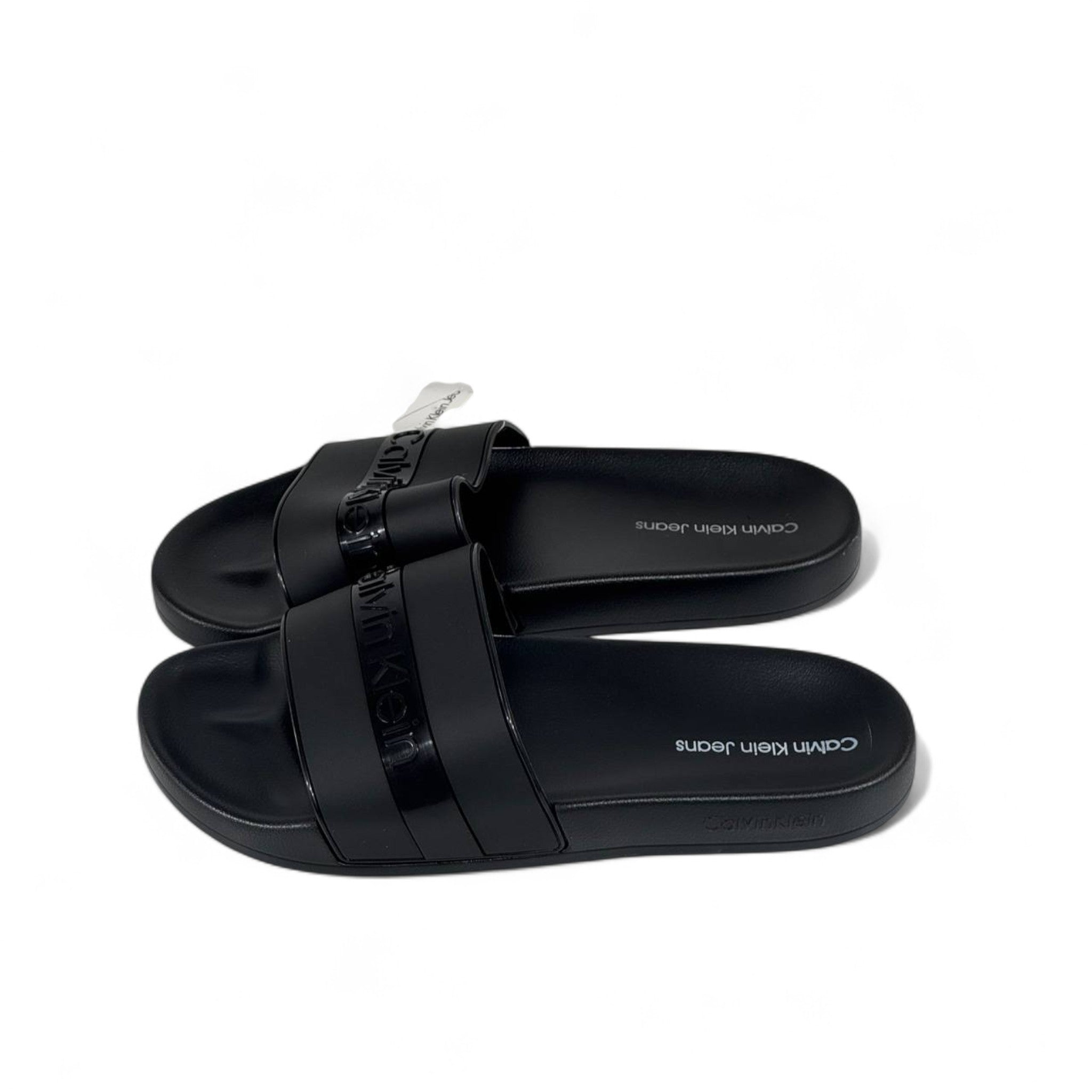 🖤 Calvin Klein Jeans Black Slides – Premium Comfort Slippers