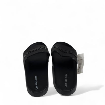 🖤 Calvin Klein Jeans Black Slides – Premium Comfort Slippers