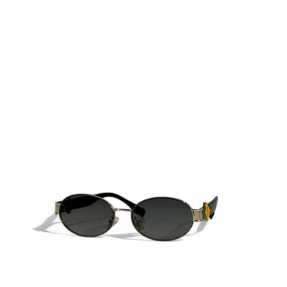🕶 Fendi Oval Sunglasses – Retro Luxury with Gold FF Logo