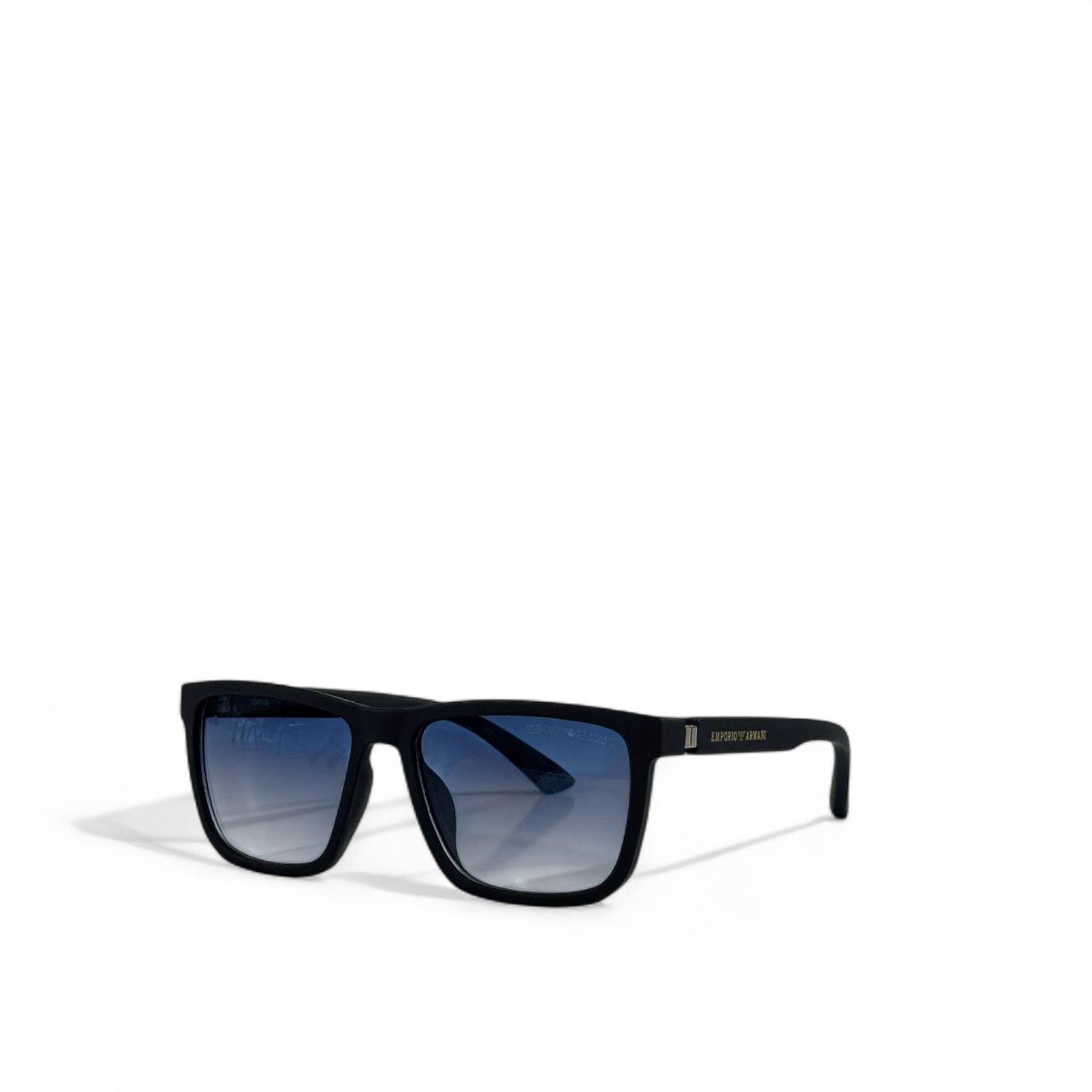 Emporio Armani Classic Square Sunglasses 🕶️✨ | Black & Blue Gradient Luxury Eyewear