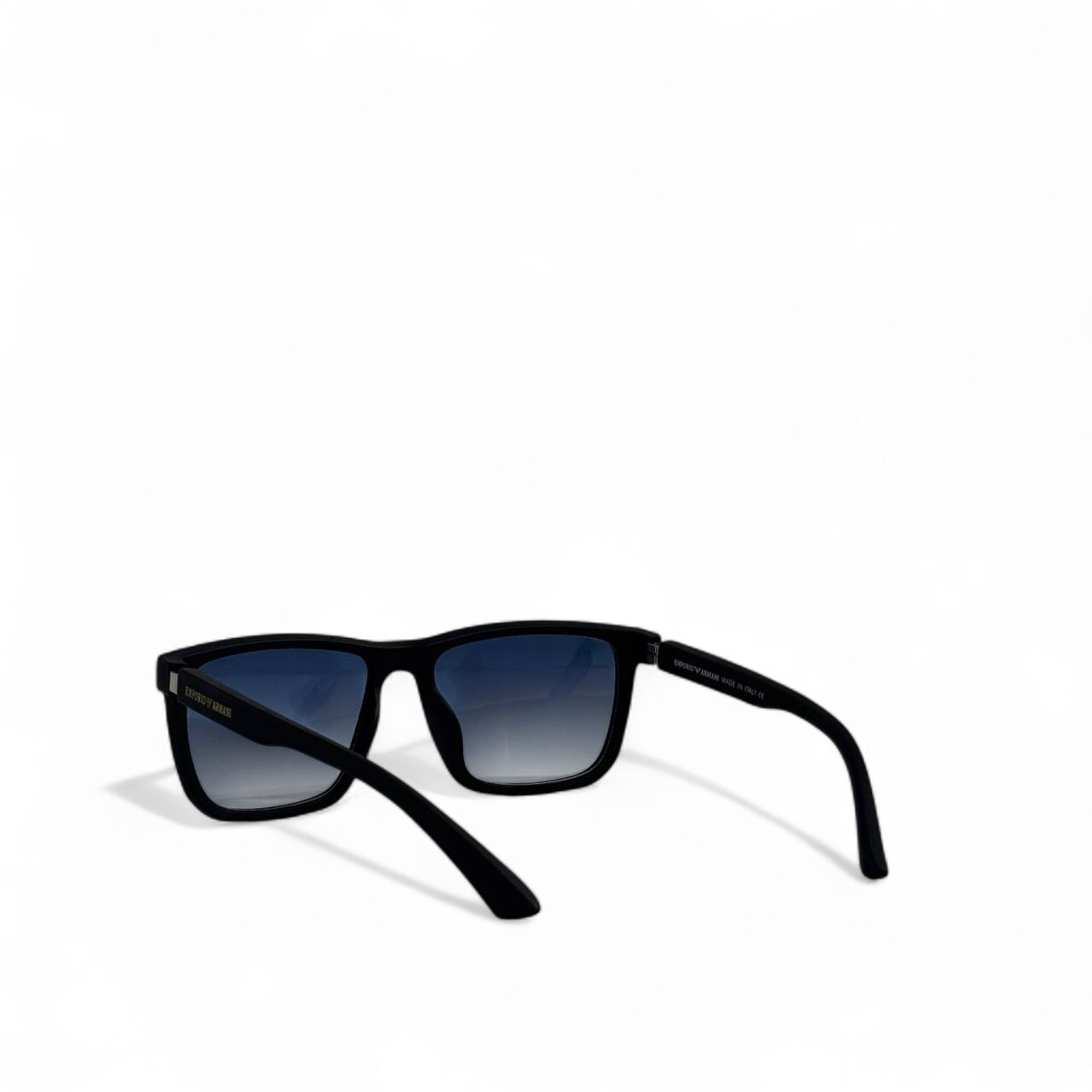 Emporio Armani Classic Square Sunglasses 🕶️✨ | Black & Blue Gradient Luxury Eyewear