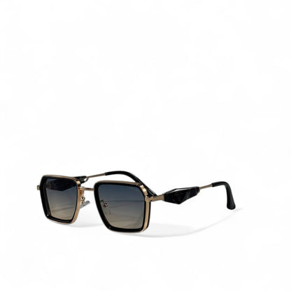 Prada Geometric Square Sunglasses 🕶️✨ | Black & Gold Luxury Eyewear