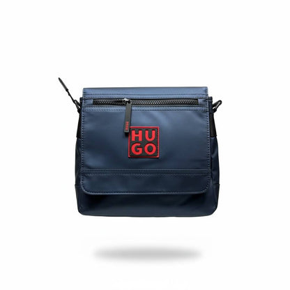 HUGO Red Logo Navy Crossbody Bag 🔴🔵 | Sleek Urban Messenger