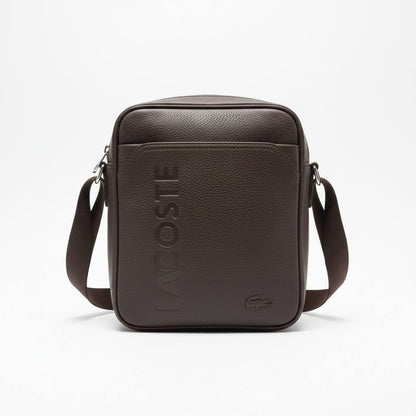 Lacoste Premium Brown Crossbody Bag 🐊🤎 | Elegant Everyday Messenger