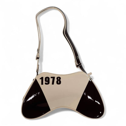 DIESEL Beige & Brown Y2K Shoulder Bag ✨🤎 | “For Successful Living” Gloss Edition