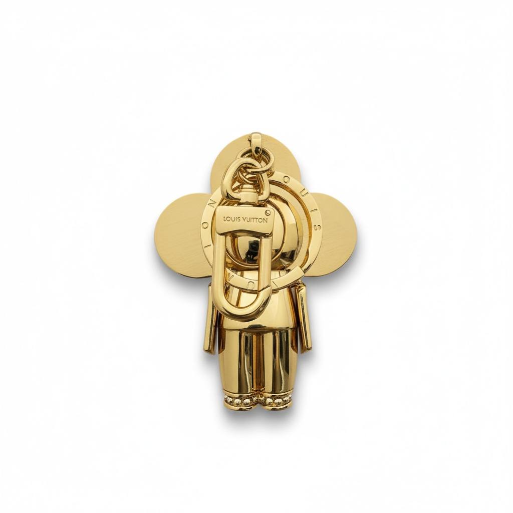 Louis Vuitton Vivienne Gold Monogram Pendant 💎✨ | Designer Collector Charm