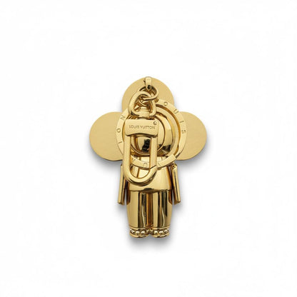 Louis Vuitton Vivienne Gold Monogram Pendant 💎✨ | Designer Collector Charm