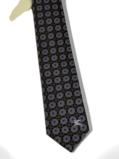 ✨ Burberry Luxury Silk Tie – Grey & Black Check Pattern 👔💼 | Designer Men’s Necktie