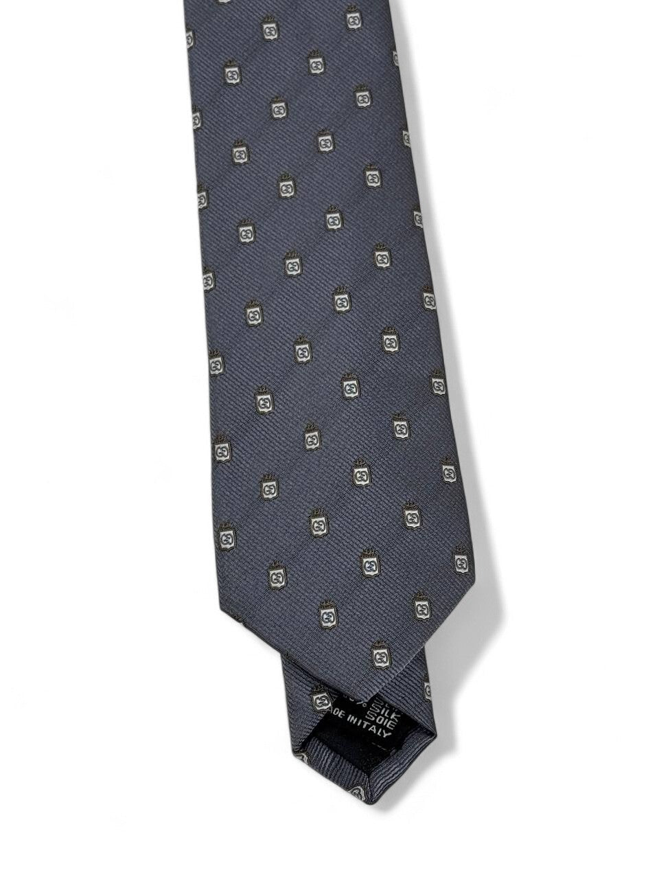 ⚪ Gucci Luxury Silk Tie – Grey with Subtle Motif Pattern 👔✨ | Designer Men’s Necktie