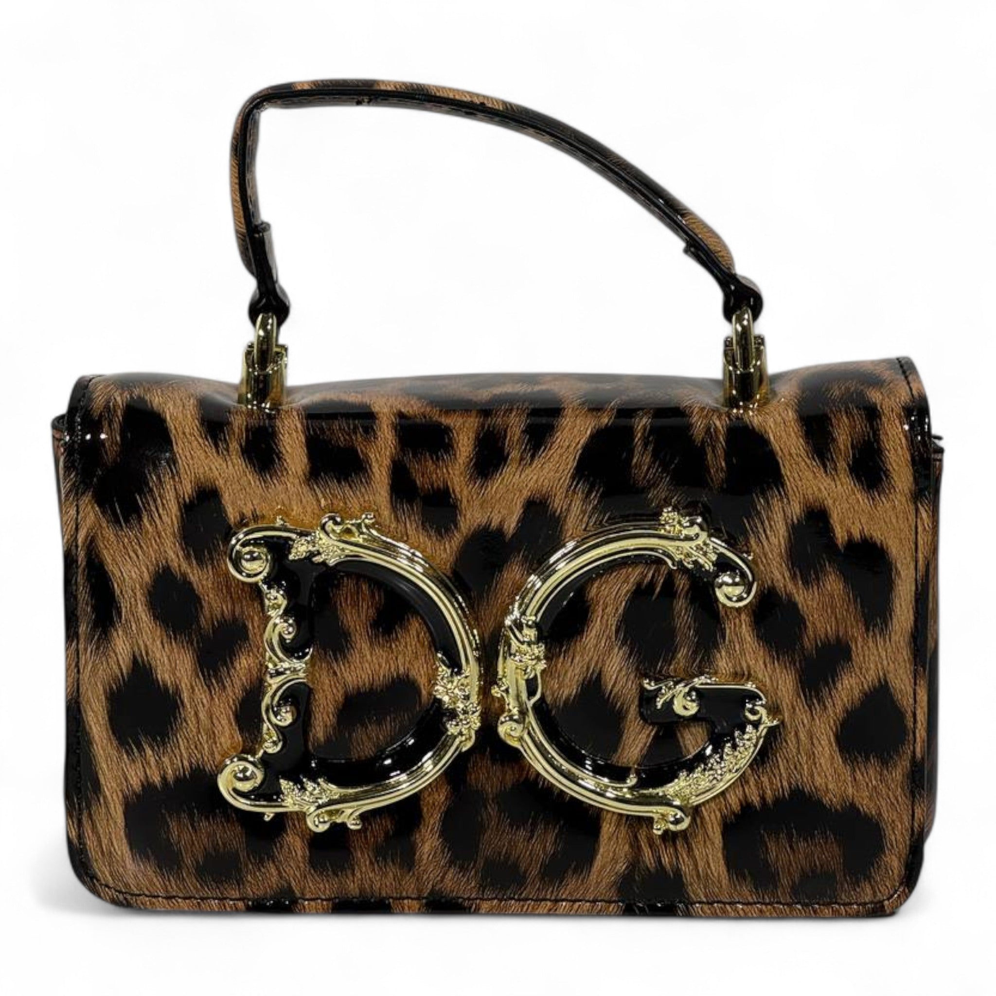 Dolce & Gabbana Leopard Print Baroque Logo Bag – Wild Luxury Statement 🐆✨