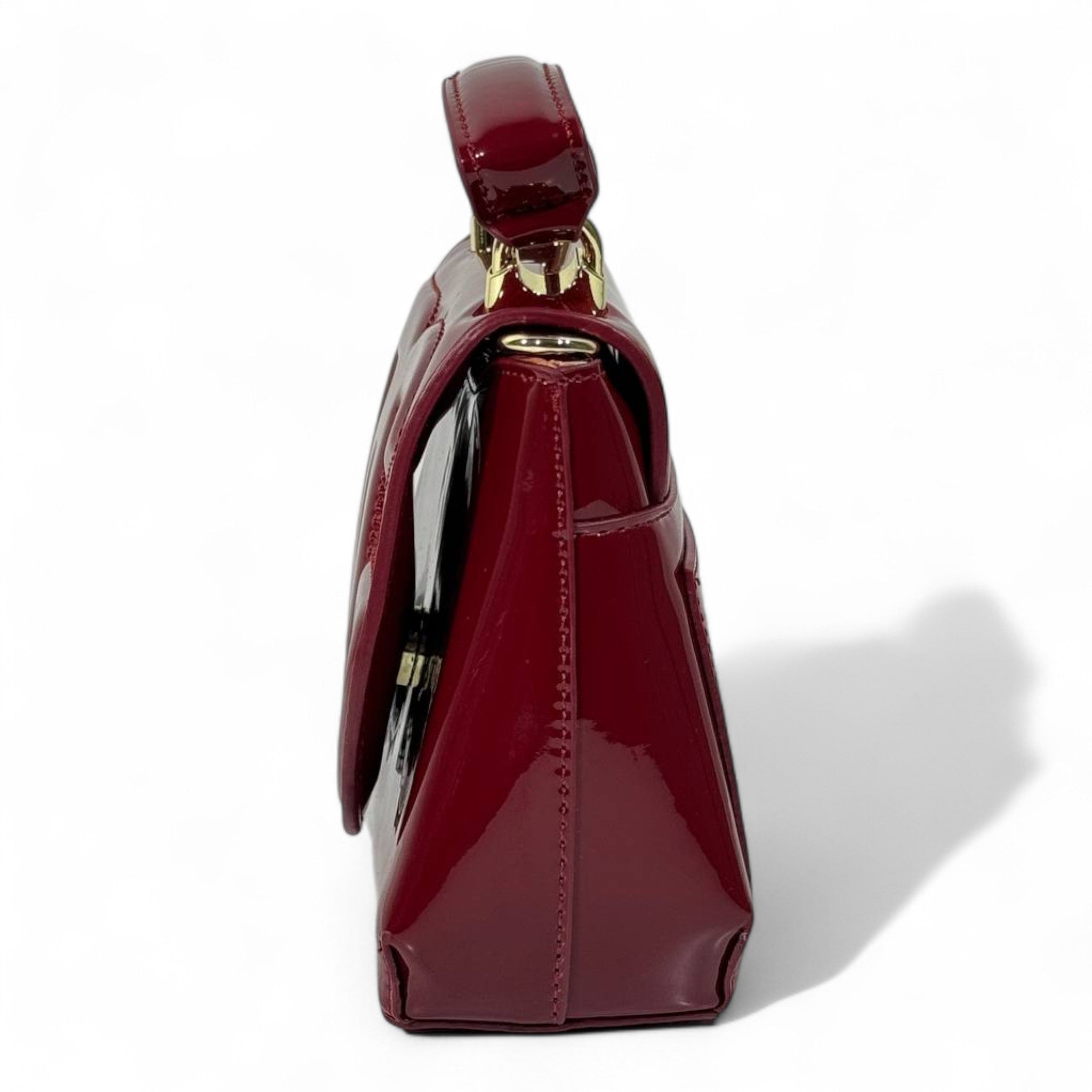 ✨ D&G Glossy Red Patent Top-Handle Bag – Bold, Chic & Unforgettable ✨