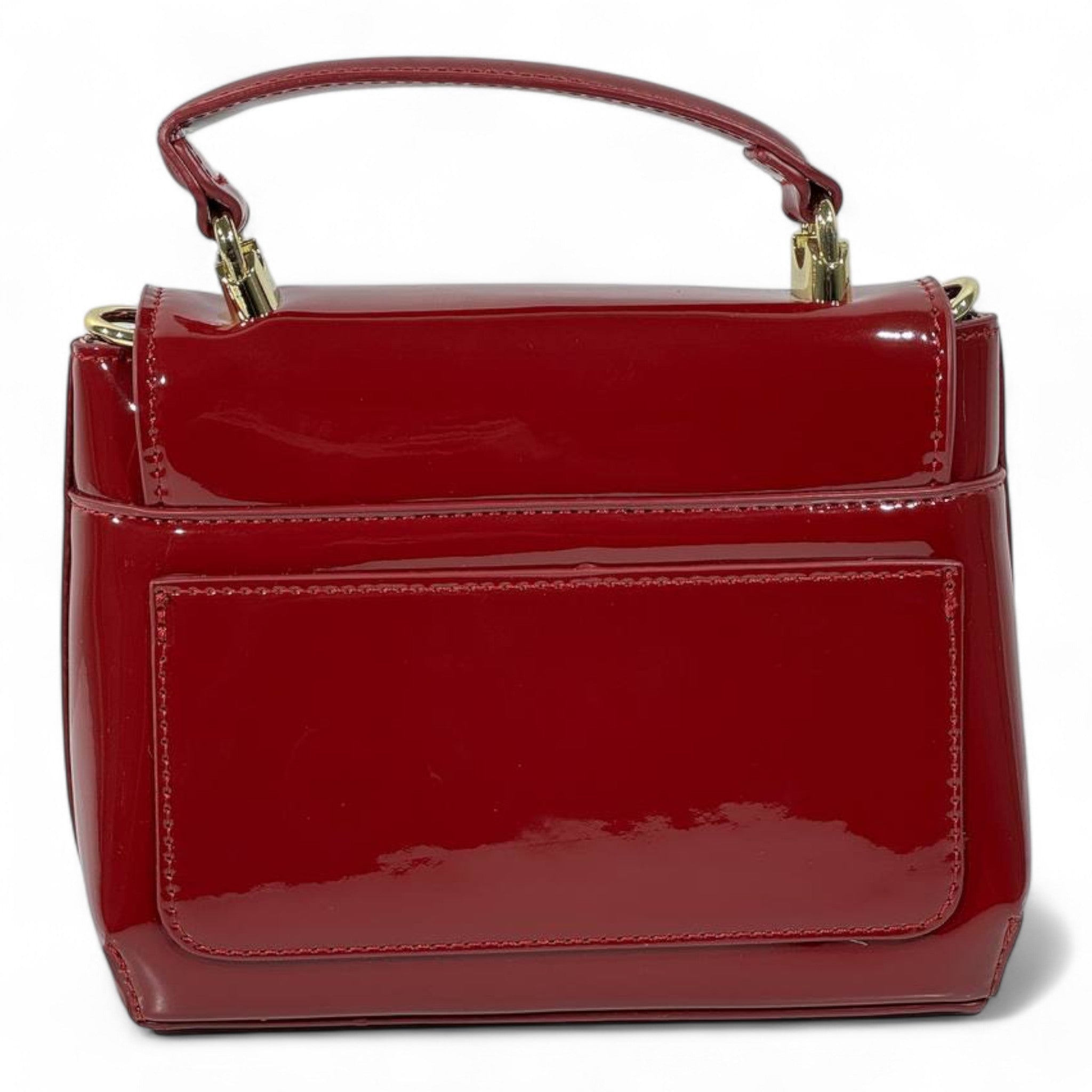 ✨ D&G Glossy Red Patent Top-Handle Bag – Bold, Chic & Unforgettable ✨