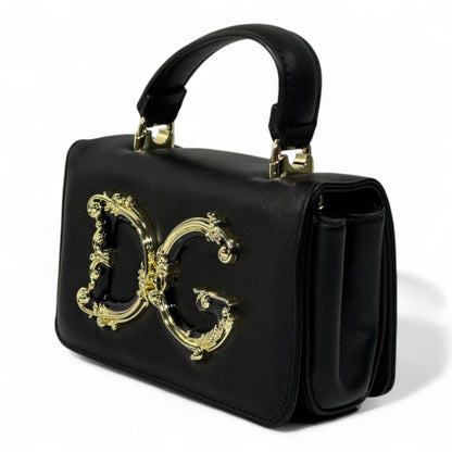 Dolce & Gabbana Baroque DG Black Top-Handle Bag – Ultimate Luxury Statement 🖤✨