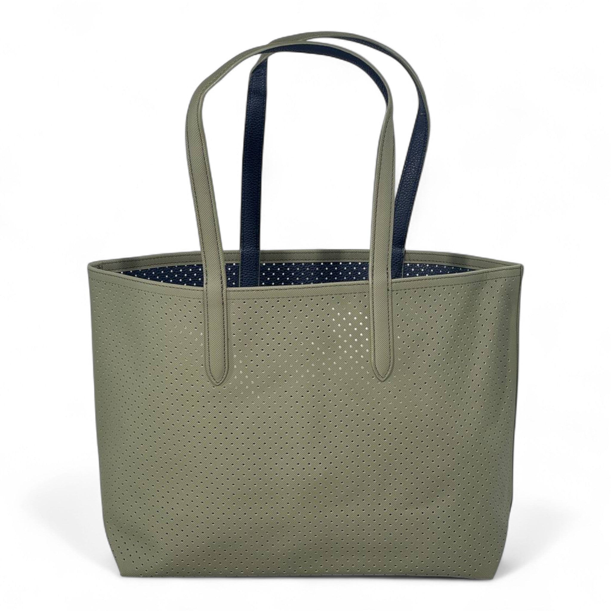 ✨ Lacoste Double-Face Reversible Sports Tote – Navy & Olive Edition ✨