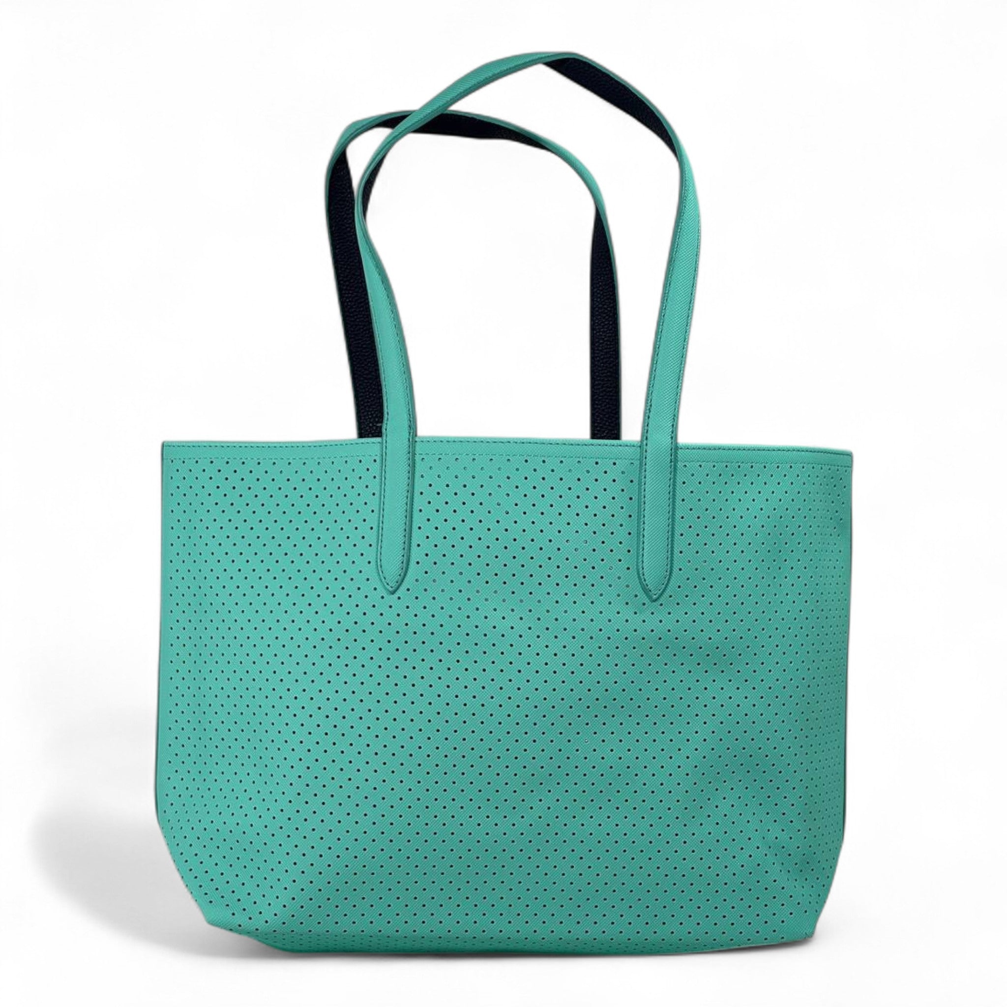 ✨ Lacoste Double-Face Reversible Sports Tote – Navy & Mint Edition ✨