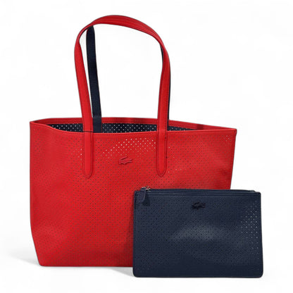 ✨ Lacoste Double-Face Reversible Sports Tote – Navy & Red Edition ✨