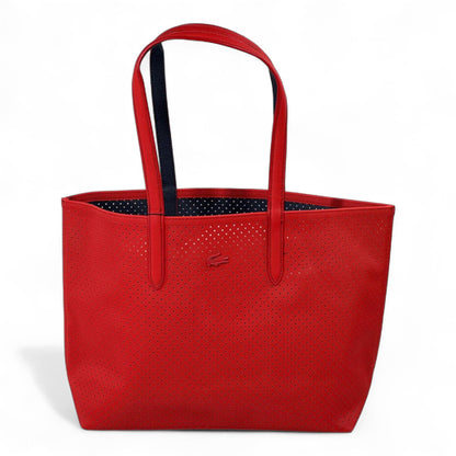 ✨ Lacoste Double-Face Reversible Sports Tote – Navy & Red Edition ✨