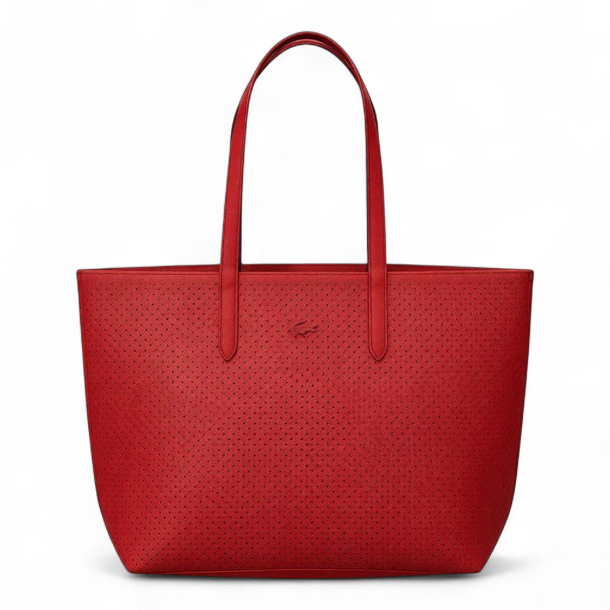 ✨ Lacoste Double-Face Reversible Sports Tote – Navy & Red Edition ✨
