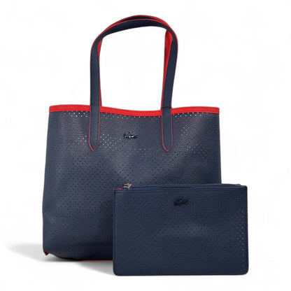 ✨ Lacoste Double-Face Reversible Sports Tote – Navy & Red Edition ✨