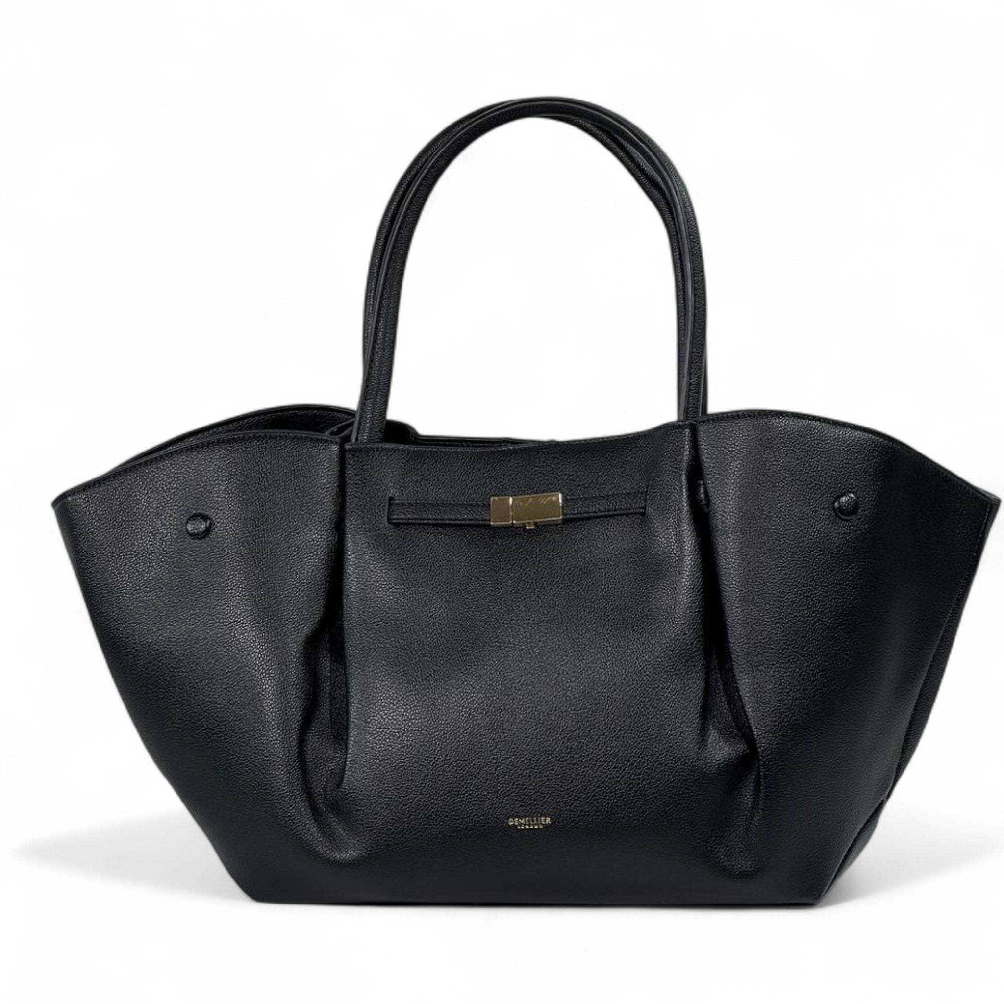 ✨ DeMellier London Soft Sculpted Tote – Black Luxe Edition ✨