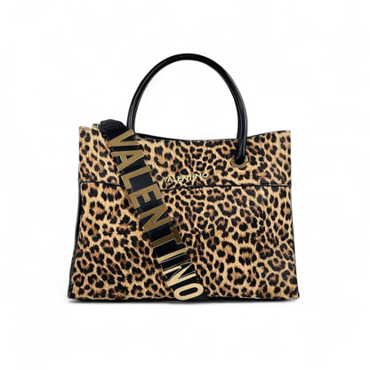 ✨ Valentino Leopard Print Tote – Bold Signature Strap Edition ✨