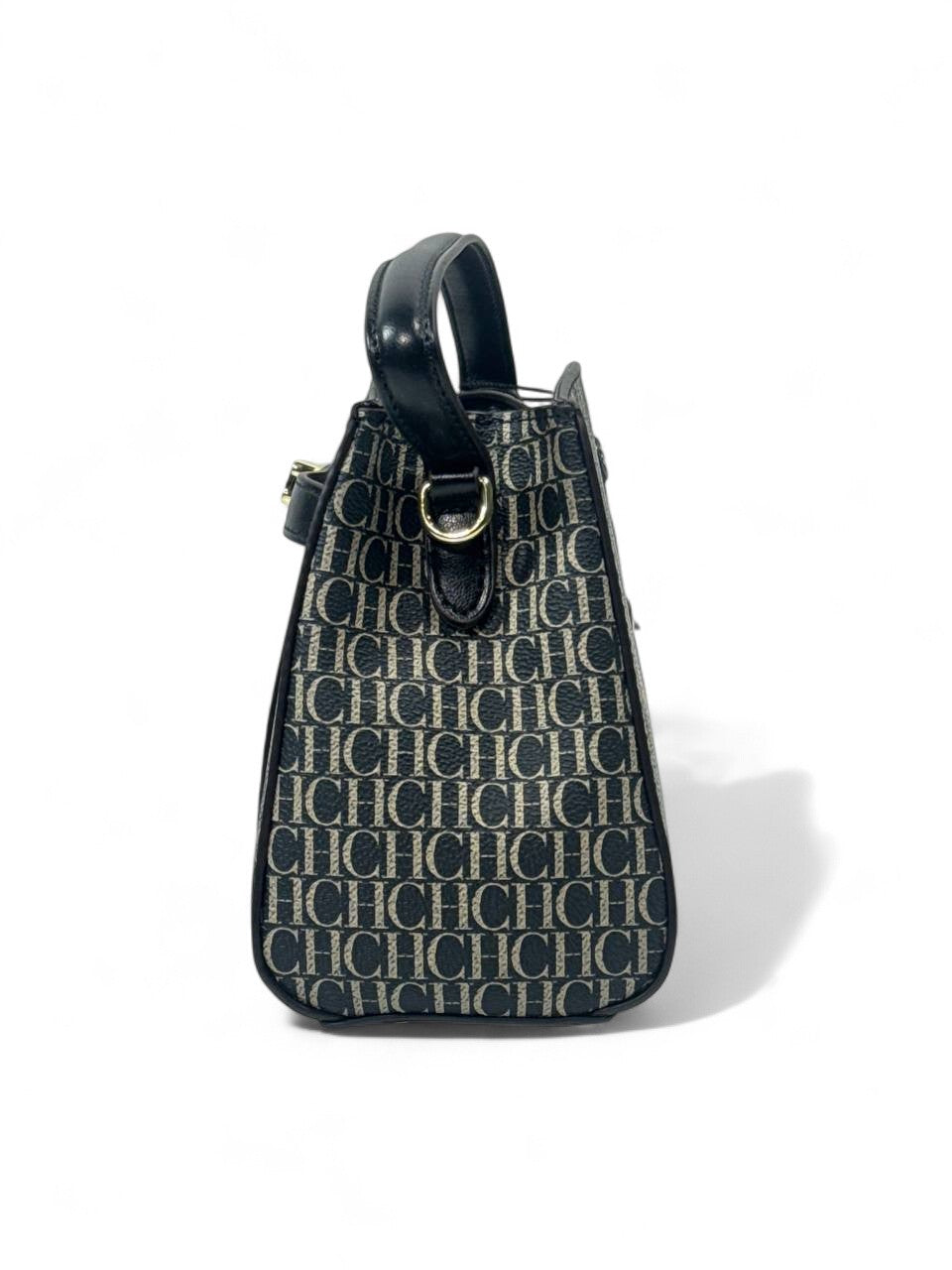 ✨ Carolina Herrera CH Logo Top-Handle Bag – Black Edition ✨
